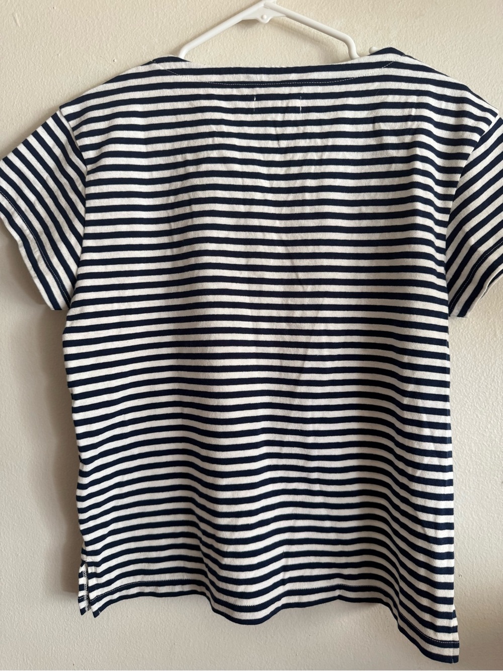 Madewell Striped Short-Sleeve Scoop Neck Top - Navy & White - Picture 2 of 3